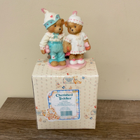 a** Vintage 1995 Cherished Teddies CRAIG and CHERI  "Sweethearts Forever" 156485