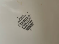 <€€ Single CORELLE Vitrelle Simple Lines SKETCH 9” Square Salad Luncheon Dessert Serving Plate