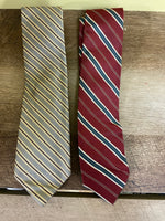 € Mens Pair Set/2 MAINE BAY & RESILIO Striped Ties 2.75-3” Wide