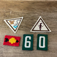*Vintage Brownie Girl Scout Badges Letters Northeast Georgia