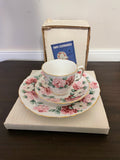 <€€ Vintage Crown Staffordshire Fine Bone China England 6 Boxed Sets of 3pc Heirloom Treasures