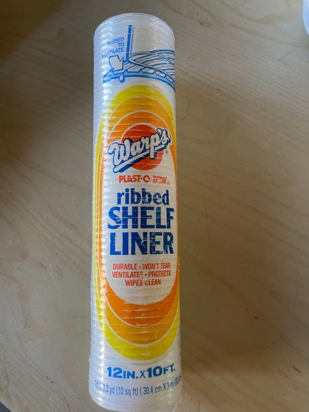 Clear Plast-O-Mat Ribbed Shelf Liner
