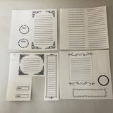 *Lot SCRAPBOOKING Stickers Embellishments Black & White Label Notes