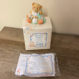 *Vintage 1992 Cherish Teddies  P. Hillman "Beary Special One" Age 1 911348 No Box