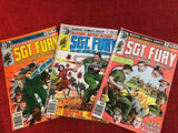 a* Vintage MARVEL Comics Sgt. Fury Comic Books Lot of 3 1978-1979 Retired