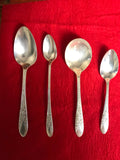 € Vintage Flatware 1937 Rose and Leaf National Silver Company A-1 Silverplate Stainless
