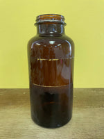 ~ Vintage Amber Merck’s Pharmacy Apothecary Medicine Dispensing Bottle Jar 750/2