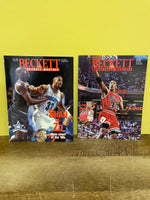 *BECKETT BASKETBALL CARD MONTHLY Magazine Vintage Lot/2 1994 Apr Jun Shaquille vs Zo & Pippen