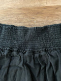 Womens Juniors MOSSIMO Small Black Cotton Short Skirt Elastic Band