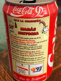 a* Vintage COCA COLA Coke Commemorative Barcelona 1992 Olympics 12 Ounce Can Empty Retired