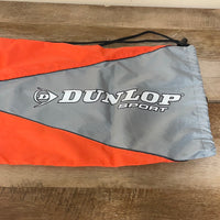 DUNLOP Sport Orange & Gray Drawstring Bag Sack Backpack Nylon