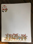 a** NEW Holiday Christmas Santa Reindeer Printer Paper Letterhead 25 Sheets 8.5” x 11”