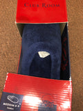 <€€ New Mens Medium 8-9 Blue Slip on House Slippers Clog Club Room Spring Foam Insert NIB