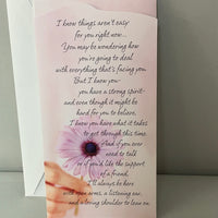 <€€ New Thinking of You Encouragement Greeting Card w/ Envelope Hallmark Between You and Me