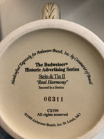 a** Vintage 1999 Budweiser Historic Advertising 2nd in Series ‘Real Harmony’ Stein Tin II