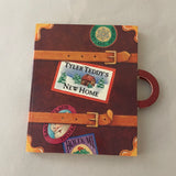 Vintage TYLER TEDDY’s New Home Miniature Book Hallmark Cards XPG3417 Suitcase