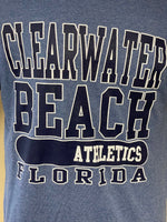 Mens Medium CLEARWATER BEACH Athletics Florida TShirt Blue