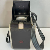€¥ Vintage Kodak Duaflex II Box Camera with Kodet Lens + Strap Untested