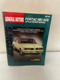 € Chilton Auto Repair Manual GM Pontiac Mid-Size 1974-83 28740