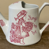 a** Royal Crownford Ironstone Staffordshire Forget-Me-Not Pink Watering Can