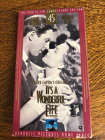 It’s A Wonderful Life VHS Movie 45th Anniversary Edition James Stewart Donna Reed Sleeve