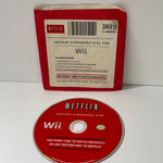 a* NETFLIX Streaming Disc Nintendo Wii Video Game 2010 w/ Sleeve No Manual