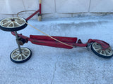 a* Vintage 1970s HONDA Kick N Go 3 Wheel Scooter Red Parts Missing