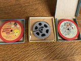 a* VINTAGE 1960s Lot/3 8mm Movies Associated Artists Productions Cartoons Warner Bros