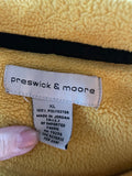 € Mens XLarge Preswick & Moore Bright Golden Yellow V-Neck Fleece Sweatshirt