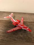 a* Vintage 2002 Red Metal Matchbox METRO JET Plane Diecast Toy