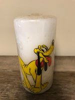 a* New Vintage 1970s MICKEY MOUSE Pluto 6” Pillar Candle WALT DISNEY Productions Sealed