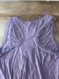 Womens Juniors LAUREN CONRAD XSmall Purple  Sleeveless Tank Top Fuzzy Flowers