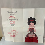 a* Vintage Lot/3 Used Mom Birthday Greeting Cards Crafts Scrapbooking