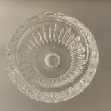 a**  Crystal Diamond Cut Votive Candle Holder Bud Vase Trinket Bowl Round