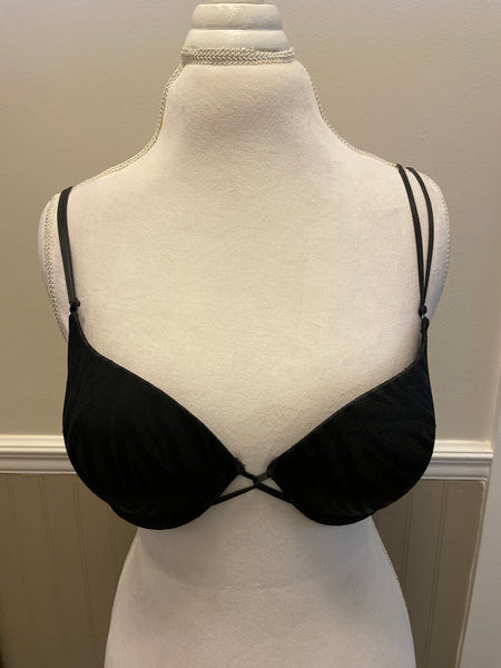 Womens/Juniors Black Bra 36C Padded Adjustable Straps