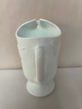 a** Vintage Milk Glass Colony Harvest 2 QT Pitcher w/ 4 Tumblers White Grapes & Leaves