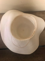 Vintage Womens Ivory Floppy Hat