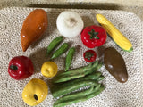 ^ Vintage KITCHEN Ceramic Vegetables 15 count