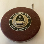 €<a* Vintage Leather KEUFFEL & ESSER Co. 50' Steel Tape Measure Favorite Wyteface