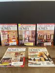 Lot/5 Vintage EARLY AMERICAN HOMES Magazine 1999 Feb,April, June,October,December