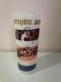 a** Vintage ANTIQUE AUTOS 1913 Hudson Frosted Highball Ice Tea Glass Tumbler Barware