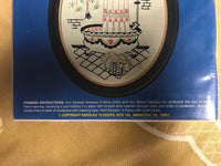 NEW Vintage Needles N Hoops #242 Victorian Tub Sampler Embroidery Kit  Sealed