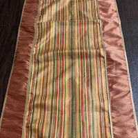 Fall Autumn Table RUNNER Striped Gold & Copper
