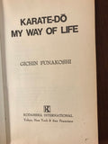 *Vintage KARATE DO MY WAY OF LIFE Paperback by Gichin Funakoshi 1985