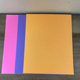 a* Lot/39 NEON Colored Scrapbook Craft Paper 6 Colors 8.5x11
