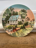 Vintage Currier Ives American Homestead SUMMER Plate Retired