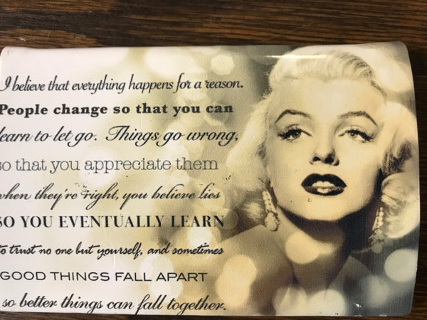 NEW Set/3 Marilyn Monroe  Magnetic Business Signature Card Holders NWT