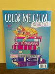 € NEW COLOR ME CALM Adult/Teens Coloring Book Journal Vol 3 47 Designs June 2022