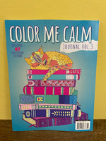€ NEW COLOR ME CALM Adult/Teens Coloring Book Journal Vol 3 47 Designs June 2022