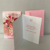 <€€ New Lot/2 Romantic Valentine’s Day Greeting Cards w/ Envelopes